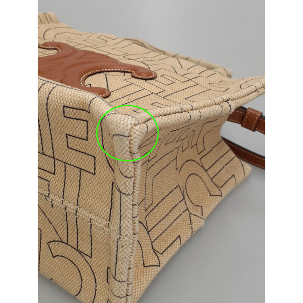 Celine Triomphe Logo Cabas Thais Bag - Picture 5 of 9